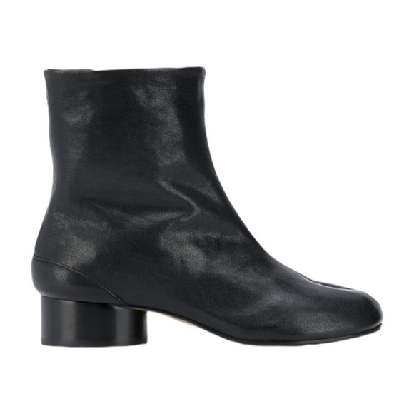 Maison Martin Margiela Shoes - Maison Martin Margiela | NWT Black Tabi 30mm Leather Ankle Boots - Size IT 37